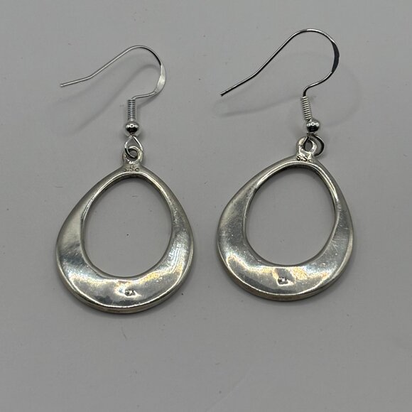 925 Silver Mosaic Abalone Shell Earrings - Picture 5 of 9
